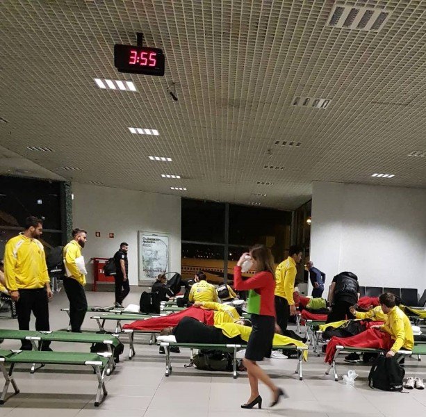 Στο αεροδρόμιο της Λισαβόνας κοιμήθηκε η ΑΕΚ (ΦΩΤΟ)