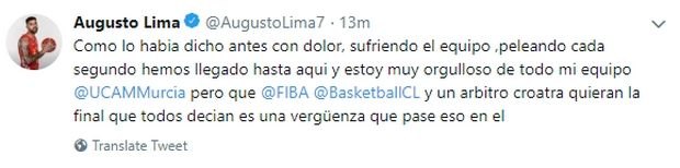 Λίμα στο twitter: «Παρακαλώ, μην κάνετε μαφία το μπάσκετ»! (ΦΩΤΟ)
