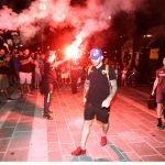 Εικόνες από την εντυπωσιακή υποδοχή της ΑΕΚ στην Τρίπολη