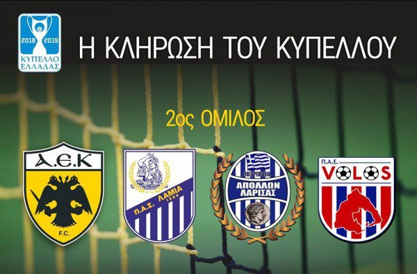 Με αυτές τις ομάδες κληρώθηκε στο Κύπελλο Ελλάδας η ΑΕΚ!