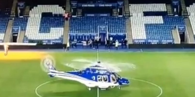 Η στιγμή που το ελικόπτερο του ιδιοκτήτη της Λέστερ φεύγει από το γήπεδο (VIDEO)