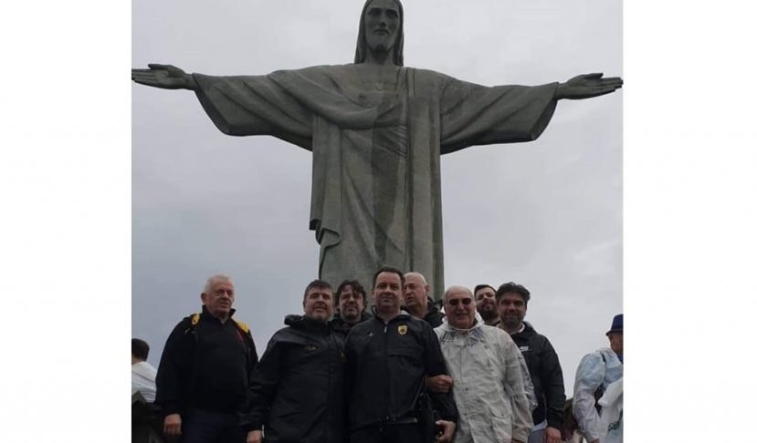 Επίσκεψη της ΑΕΚ στο Άγαλμα του Χριστού στο Ρίο (ΦΩΤΟ)