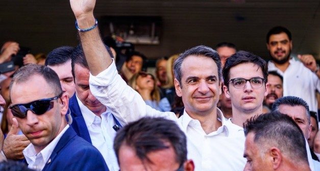 Στο προεδρικό μέγαρο ο Κυριάκος Μητσοτάκης για να ορκιστεί πρωθυπουργός