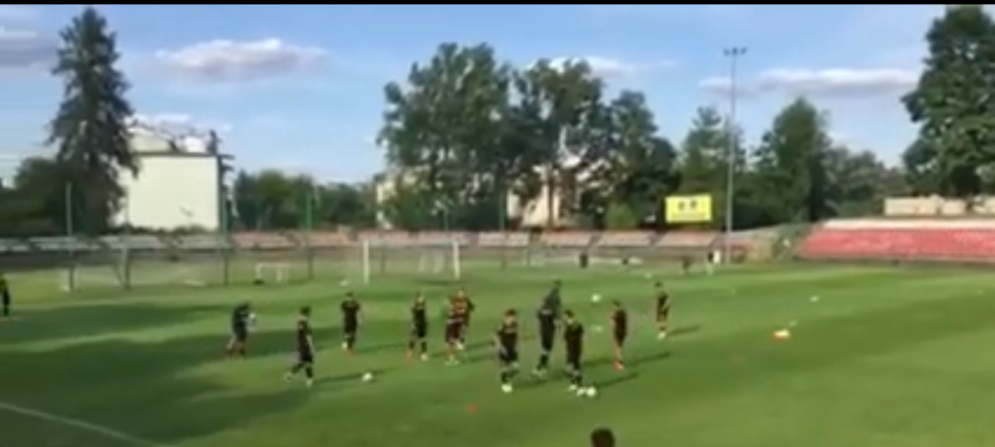 Η προθέρμανση των παικτών της ΑΕΚ για το φιλικό με την Μακάμπι Νετάνια (VIDEO)