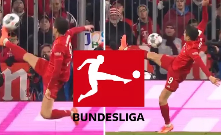 Το απίθανο κοντρόλ του Λεβαντόφσκι που θύμισε το… logo της Bundesliga (VIDEO)