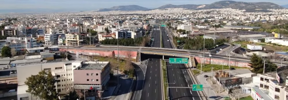 Κορωνοϊός: Οι δρόμοι της Αθήνας σε καιρό καραντίνας- Εντυπωσιακά πλάνα από drone (VIDEO)