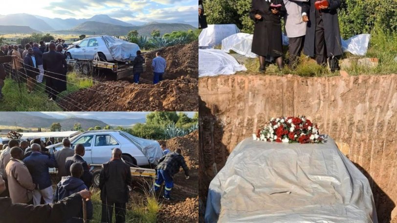 Noτιοαφρικανός ζήτησε να ταφεί με τη Mercedes του (VIDEO)