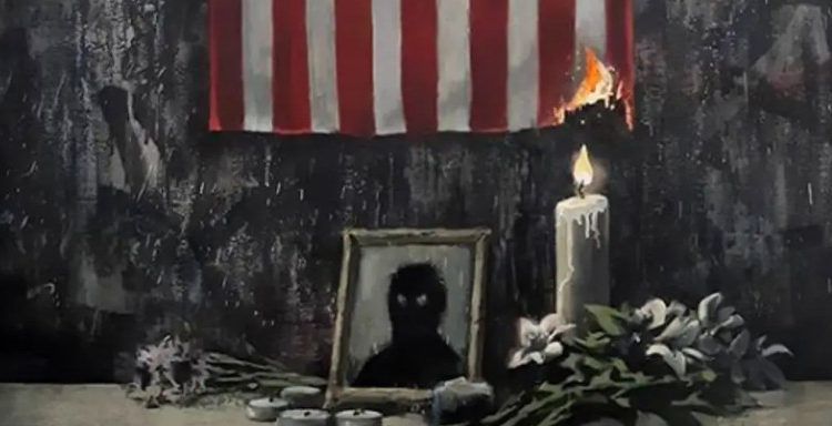 Banksy: Φόρος τιμής στον Τζορτζ Φλόιντ το τελευταίο έργο του διάσημου street artist