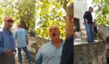 Ένταση στις Σταγιάτες Πηλίου: «Πάρε δρόμο» φώναζαν κάτοικοι στον Μπέο (VIDEO)
