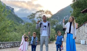 Κρίστιτσιτς: Με την οικογένεια του στο Πατριαρχείο της Πέγια (ΦΩΤΟ)