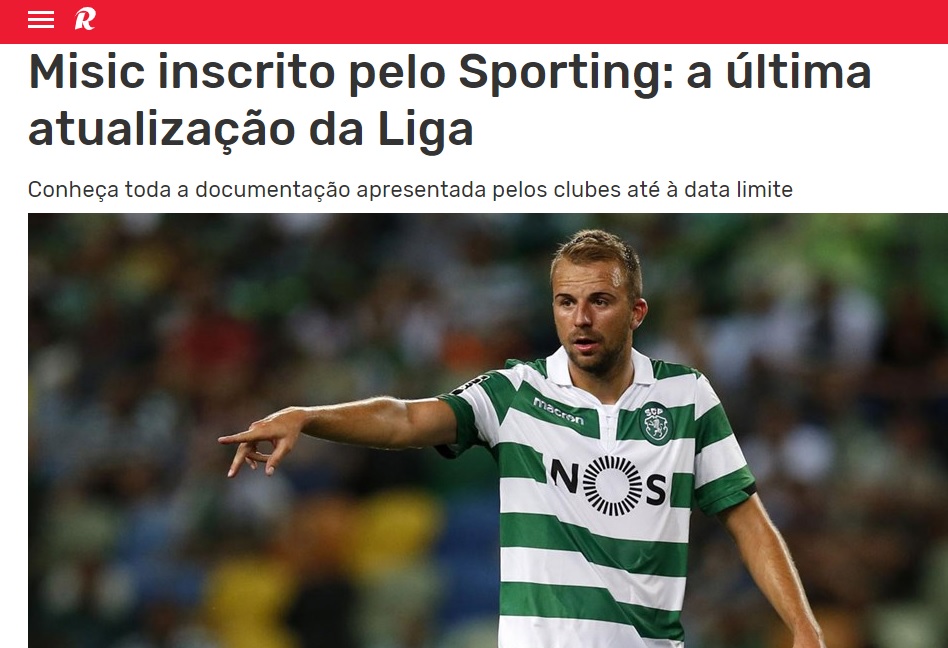 Σπόρτιγνκ: Δήλωσε τον Μίσιτς στο πορτογαλικό πρωτάθλημα (ΦΩΤΟ)