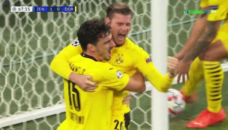 Champions League: Γύρισε το ματς και πήρε την πρωτιά η Ντόρτμουντ, 2-1 την Ζενίτ (VIDEO)