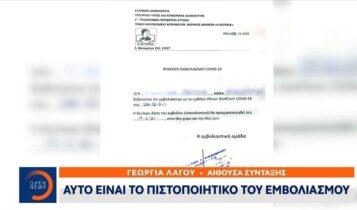 Κορωνοϊός: Αυτό είναι το πιστοποιητικό του εμβολιασμού (VIDEO) Κορωνοϊός: Αυτό είναι το πιστοποιητικό του εμβολιασμού (VIDEO)
