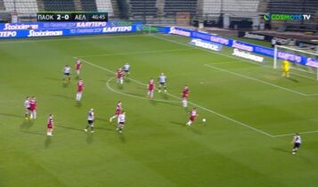 ΠΑΟΚ-Λάρισα: 3-0 με Κρμέντσικ, ασίστ Ζίβκοβιτς (VIDEO)
