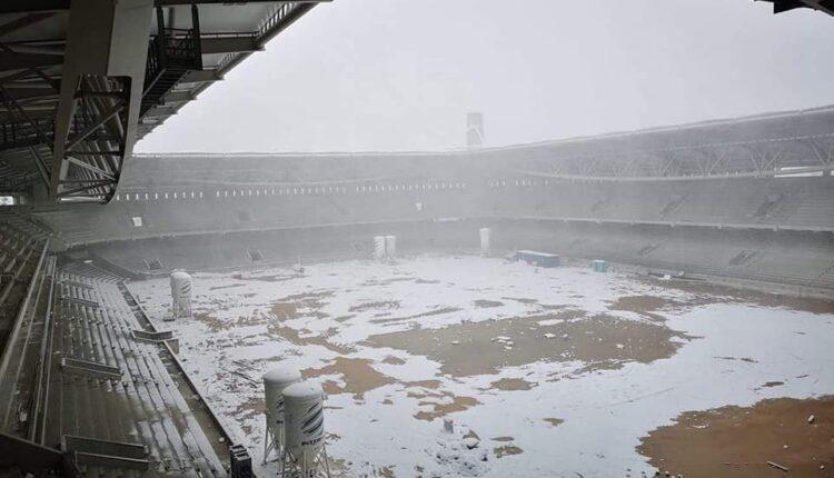 «Αγιά Σοφιά-OPAP Arena»: Χιονισμένο το παλάτι της ΑΕΚ (ΦΩΤΟ)