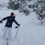 O πρέσβης της Νορβηγίας πήγε για σκι... στη Φιλοθέη (VIDEO)