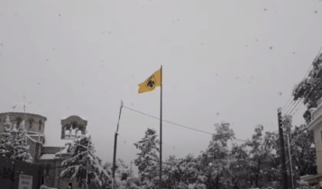 «Αγιά Σοφιά-OPAP Arena»: Μαγικά χιονισμένα πλάνα από το Ναό με τη σημαία της ΑΕΚ ψηλά! (VIDEO)