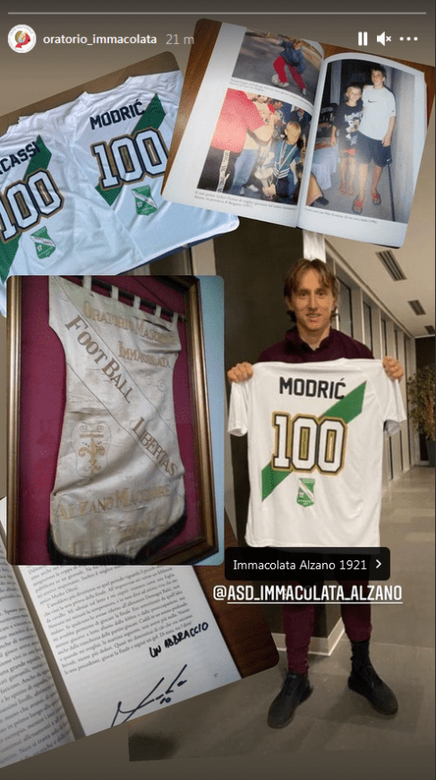 Ρεάλ Μαδρίτης: Το εκπληκτικό δώρο του Μόντριτς σε ερασιτεχνική ομάδα του Μπέργκαμο (ΦΩΤΟ)