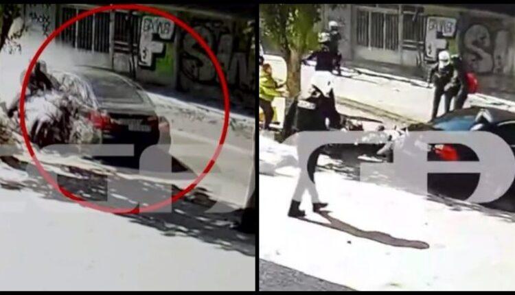 Καταδίωξη στη Λιοσίων: Η στιγμή που η κλεμμένη BMW παρασύρει δύο μοτοσικλετιστές (VIDEO)
