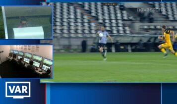 ΠΑΟΚ-ΑΕΚ: Ο Νταμπάνοβιτς ακύρωσε γκολ για χέρι του Ελ Καντουρί (VIDEO)
