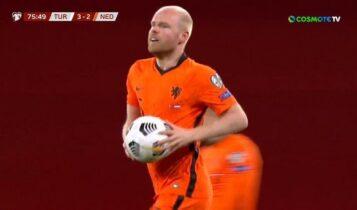 Τουρκία-Ολλανδία: Εγινε ντέρμπι σε 2 λεπτά, από 3-0... 3-2 (VIDEO)