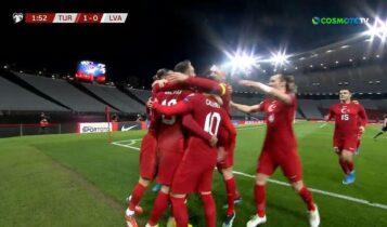 Τουρκία-Λετονία: 1-0 με τον Καραμάν στο 2' (VIDEO)