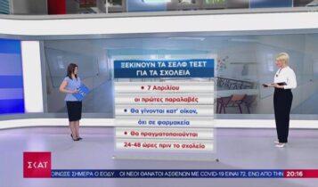 «Υποχρεωτικό το self test για τους μαθητές -Δεν θα υπάρχει ούτε δυνατότητα τηλεκπαίδευσης» (VIDEO)
