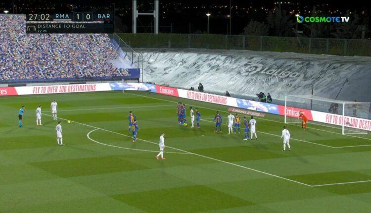 Ρεάλ Μαδρίτης-Μπαρτσελόνα: Εκανε το 2-0 ο Κρόος (VIDEO)