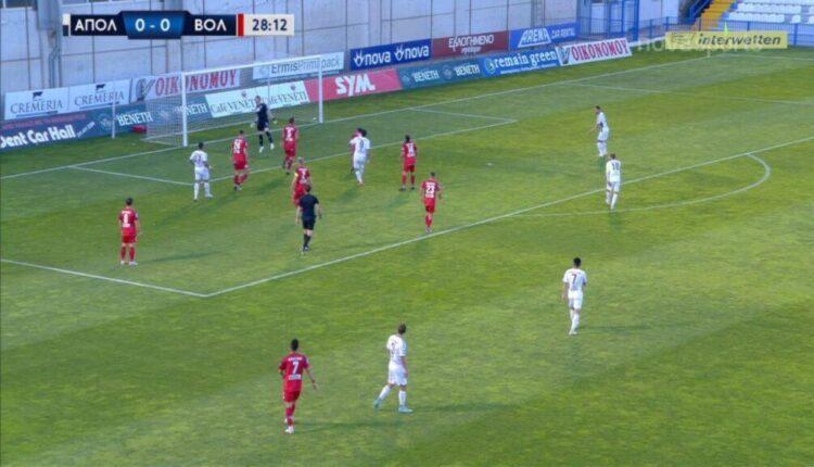 Απόλλων Σμύρνης-Βόλος: «Αγγιξε» το γκολ ο Ιωαννίδης (VIDEO)