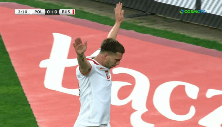 Πολωνία-Ρωσία: Το 1-0 με Σβίρτσοκ στο 4' (VIDEO)