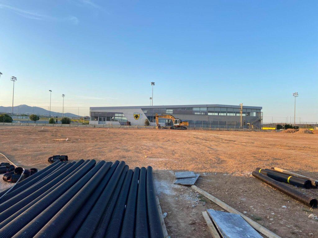Αποκλειστικό: Εικόνες και VIDEO μέσα και έξω από το νέο γήπεδο της ΑΕΚ στα Σπάτα