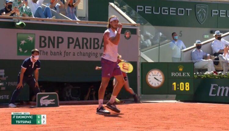 Roland Garros: Εκπληκτικό τένις και 1-0 σετ ο Τσιτσιπάς (VIDEO)