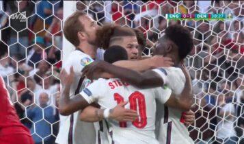 EURO 2021 - Αγγλία - Δανία : 1-1 με αυτογκόλ του Κιάερ (VIDEO)