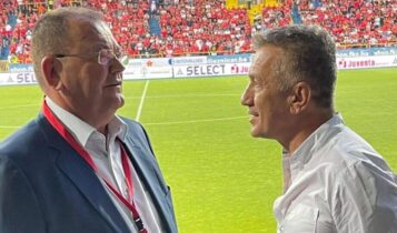 Βελέζ-ΑΕΚ: Στο γήπεδο ο Σαμπανάτζοβιτς, με τον Ελληνα Πρέσβη και τον πρόεδρο της Βελέζ (ΦΩΤΟ)