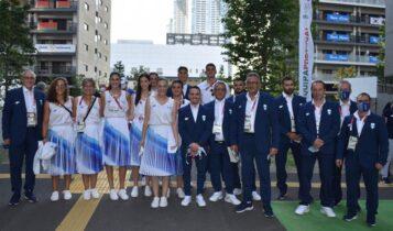 Ολυμπιακοί Αγώνες: Έτοιμη η ελληνική ομάδα για την τελετή έναρξης στο Τόκιο (ΦΩΤΟ)