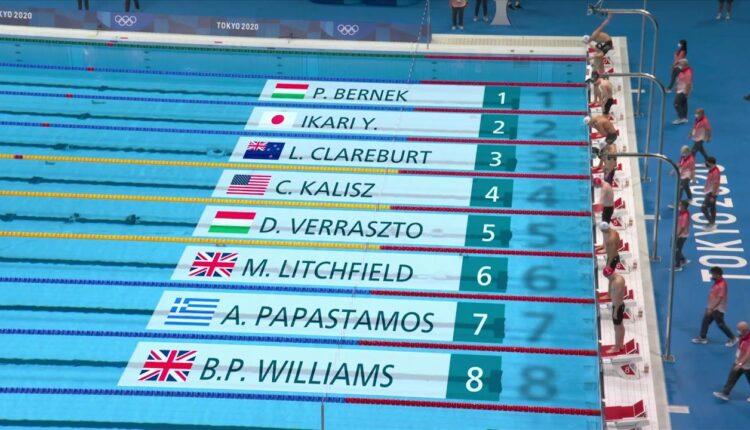 Ολυμπιακοί Αγώνες: Στην 7η θέση ο Παπαστάμος στα 400μ. κολύμβησης (VIDEO)