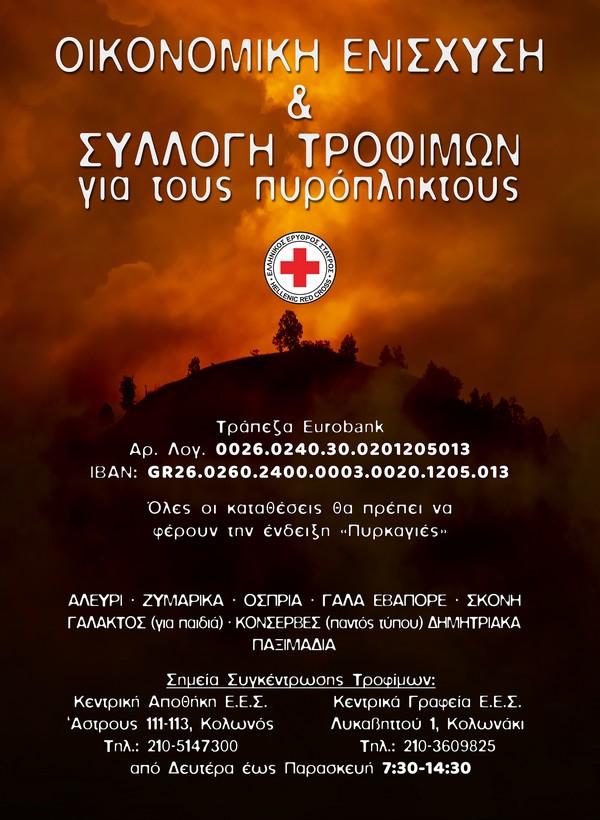 ΕΣΑΚΕ: Στο πλευρό του Ερυθρού Σταυρού για την ενίσχυση των πυρόπληκτων (ΦΩΤΟ)