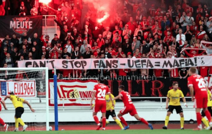 Το ηχηρό μήνυμα των οπαδών της Ουνιόν Βερολίνου στην UEFA!
