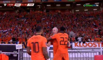 Ολλανδία-Τουρκία: Εργο τέχνης το 1-0 του Κλάασεν! (VIDEO)