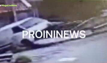 Καβάλα: Φορτηγό προσγειώθηκε σε στέγη σπιτιού (VIDEO)