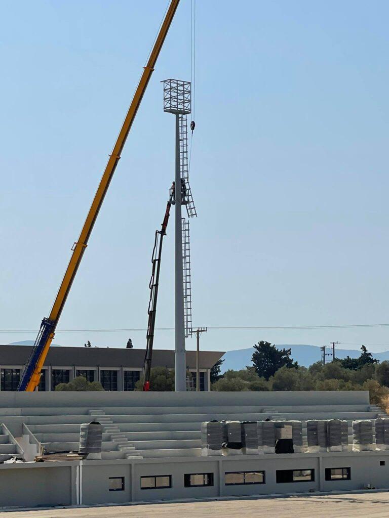 ΑΕΚ: Μπαίνουν πυλώνες και καθίσματα στο νέο γήπεδο στα Σπάτα! (ΦΩΤΟ)