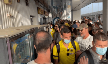 Τρέλα για την ΑΕΚ στην Κρήτη -Θερμή υποδοχή και αποθέωση από εκατοντάδες οπαδούς (VIDEO)