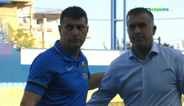 Παναιτωλικός-ΑΕΚ: Η αγκαλιά Μιλόγεβιτς-Αναστασίου στο τέλος του ματς (VIDEO)