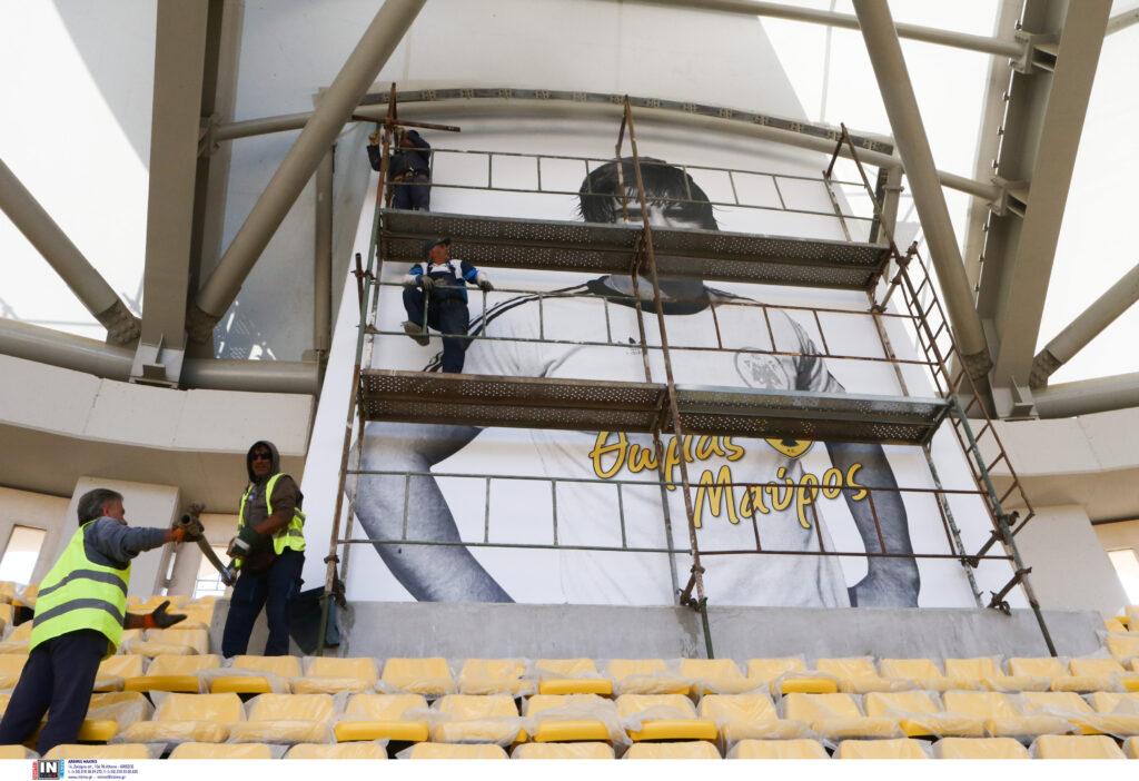 Μαγικές εικόνες από την «OPAP Arena»: Και ο Μαύρος στο γήπεδο της ΑΕΚ