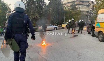 Θεσσαλονίκη: Οπαδοί του ΠΑΟΚ πέταξαν μολότοφ στα ΜΑΤ (VIDEO)