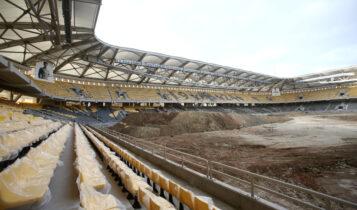 «OPAP Arena»: Νέο VIDEO από τις εργασίες στο νέο γήπεδο της ΑΕΚ