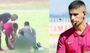 Μεσολόγγι: Ο διαιτητής Κώστας Τσοπλάκος έσωσε ποδοσφαιριστή που του γύρισε η γλώσσα (VIDEO)