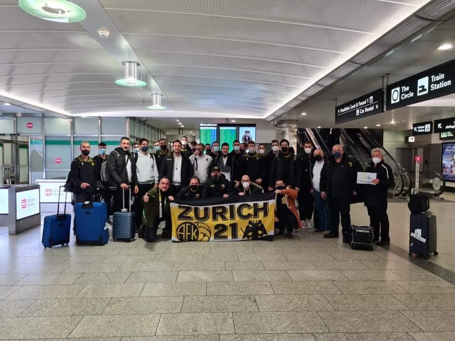 ΑΕΚ: Έφτασε Ελβετία η ομάδα χάντμπολ-Θερμή υποδοχή από το Club της Ζυρίχης (ΦΩΤΟ)