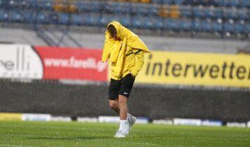 ΑΕΚ: Υπό καταρρακτώδη βροχή η προθέρμανση πριν το ματς με τον Αστέρα Τρίπολης (ΦΩΤΟ-VIDEO)