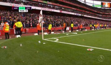 Premier League: Οπαδοί της Αρσεναλ πέταξαν αντικείμενα στον Ρόδρι μετά το γκολ του (VIDEO)